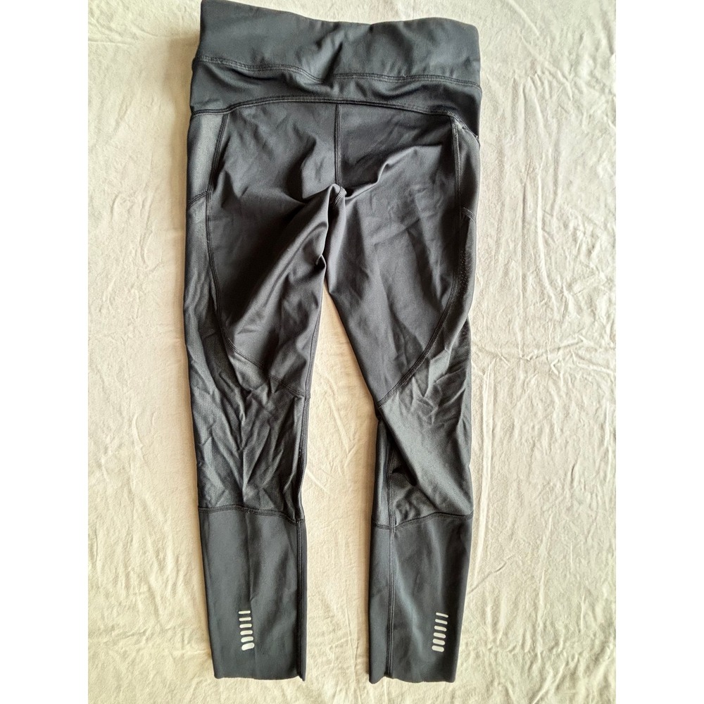 Under Armour HeatGear Compression Leggings Black Mesh Pockets Medium Womens - Picture 2 of 5